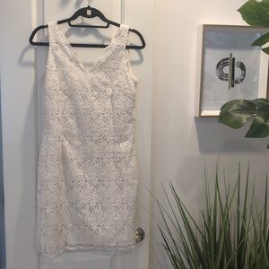Crochet Lace White Dress